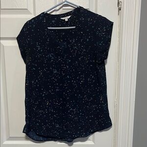 Reitmans size large Women's Navy Speckled Top